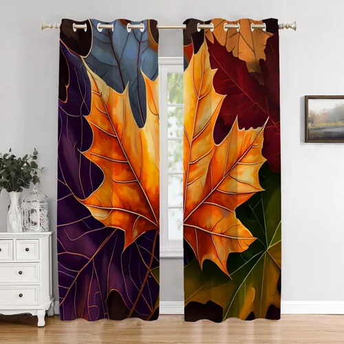 Vista 43 de Cortinas opacas de cocina con pintura al óleo de Europa rosa y negra para ventanas, cenefas opacas modernas de torre Eiffel de poliéster multicapa