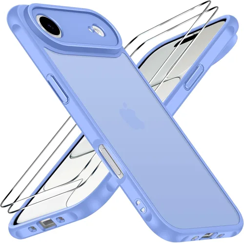 Vista 28 de ivoler Estuche 3 en 1 para iPhone 17 de 6.3" 2025 con 2 protectores de pantalla de vidrio templado [Protección de grado militar], parte trasera
