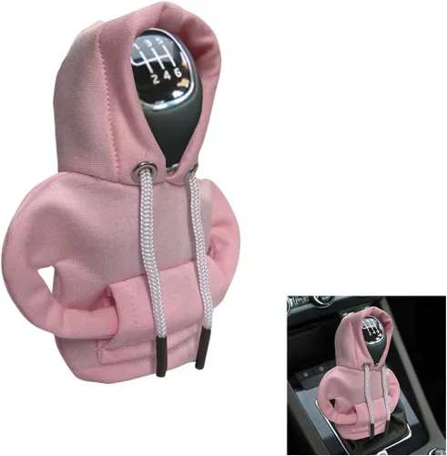Vista 12 de JOYCOURT - Sudadera con capucha para palanca de cambios de coche, color negro Nylon Fashionable Mini Hoodie Decoration, Cute Gadgets, Universal
