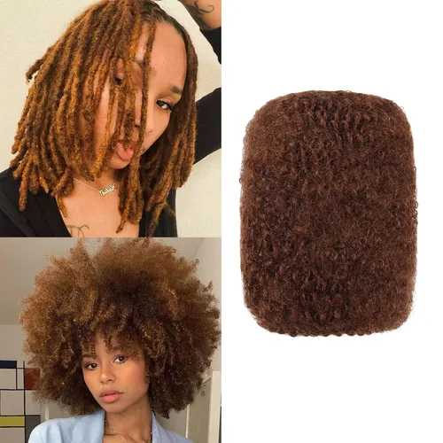 Vista 13 de 1.06 oz/paquete de cabello humano afro rizado (8 pulgadas, 1 paquete #2)