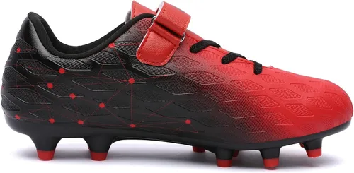 Vista 5 de Hanani Zapatos deportivos de fútbol para niños y niñas, FGAG FGAG, zapatos deportivos de entrenamiento para correr, para interiores y exteriores