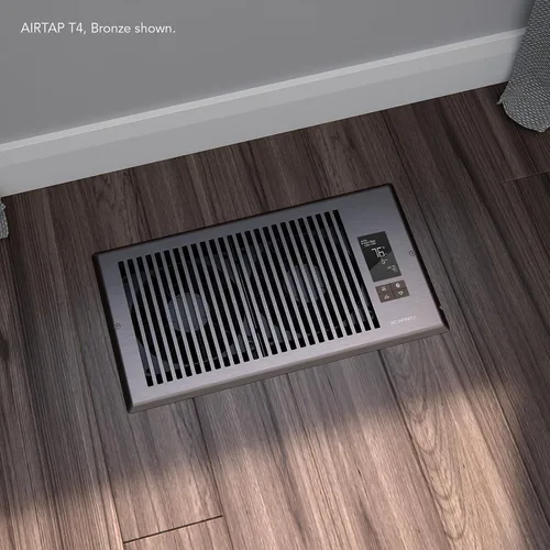 Vista 7 de AC Infinity AIRTAP T6 Bronce, ventilador auxiliar para rejillas de 15 x 25 cm, mejora las rejillas de calefacción y refrigeración, silencioso con 10