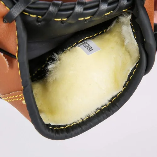 Vista 4 de Guantes de béisbol y sóftbol – Lanzamiento con mano derecha de 10.5 pulgadas para niños, jóvenes y adultos, guante de béisbol fácil de romper