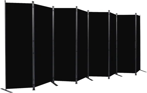 Vista 14 de Divisor de habitación portátil de 6 pies y pantallas de privacidad plegables, divisor de tela de 102 pulgadas de ancho para separación