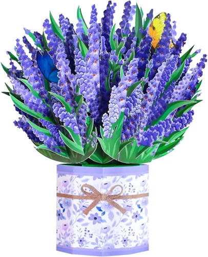 Vista 12 de ROBBEAR Tarjeta emergente, tarjeta de felicitación 3D de mariposa y flor con sobre para cualquier ocasión, cumpleaños, día de la madre, aniversario