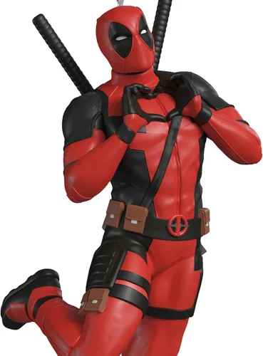 Vista 5 de Hallmark Keepsake Adorno de Deadpool de Marvel (El MERC con corazón)