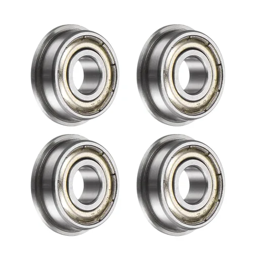 Vista 29 de uxcell MF52ZZ ensanchó el rodamiento de bolas, 4pcs 6.6x16.4x8.2 ft m acero cromado doble blindado ABEC1 cojinetes de brida Double Shielded, ABEC1