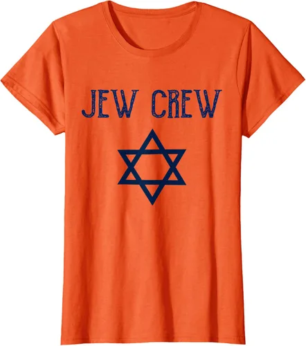 Vista 68 de Camiseta Jew Crew Jewish Star, gris, S