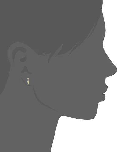 Vista 2 de Syd by SE Arrow - Aretes con bisel de diamante