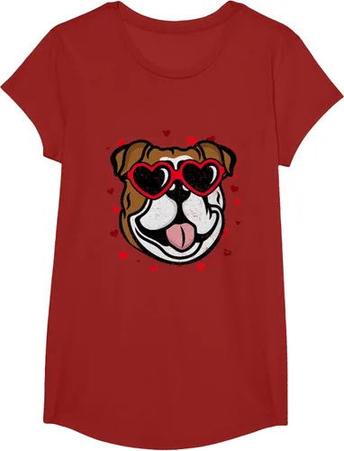 Vista 40 de Bulldog Valentine - Camiseta para amantes de las gafas de sol para perros, Negro