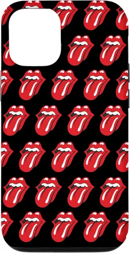 Vista 28 de Rolling Stones Classic Tongue Logo Repeat - Carcasa para iPhone 17, color negro