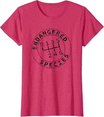Vista 46 de Endangered Species Stick Shift Manual Transmission Drivers T-Shirt Baby Blue
