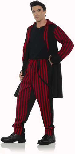 Vista 2 de UNDERWRAPS Disfraz de payaso siniestro malvado para hombre - Sideshow Rojo y negro