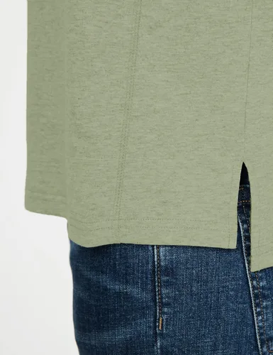 Vista 6 de SSLR Camisetas Henley para hombre, camisetas de verano, casuales, de algodón, de manga corta, para hombre