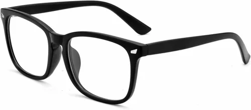 Vista 13 de EYLRIM Gafas de lente transparente con marco cuadrado sin receta