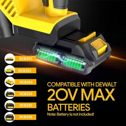 Vista 6 de Sierra de calar inalámbrica compatible con batería Dewalt de 20 V Max (sin batería), sin escobillas, velocidad variable, cortes biselados de 45°, 3