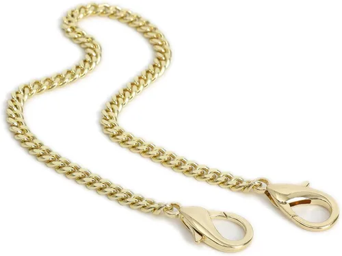 Vista 17 de Yichain Mini Linda Correa de Cadena de Bolso de Mano Correa de Repuesto para Bolso de Mano con Hombro Accesorios de Encanto (Oro Antiguo, 33 cm)