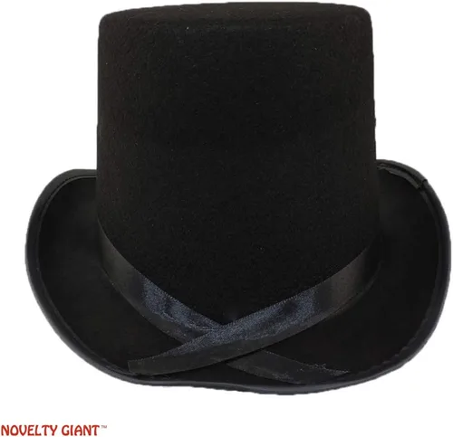 Vista 3 de Sombrero formal de fieltro negro con detalles de cinta