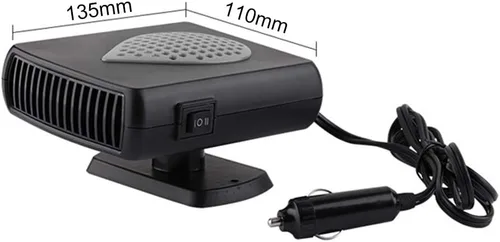 Vista 7 de MASO Calentador de coche portátil 2 en 1 de 12 V, descongelador de coche de calentamiento rápido, ventilador de refrigeración de coche caliente