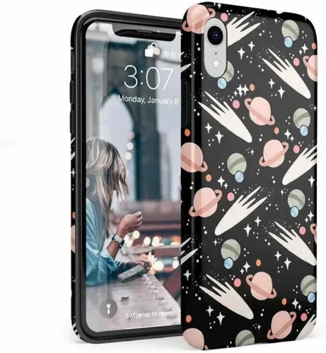 Vista 5 de Casely Funda para iPhone XR #GRLPWR Triple amenaza Diseño clásico ultra delgado