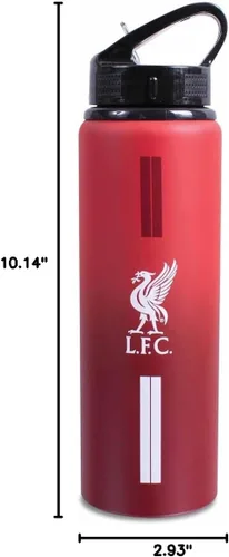 Vista 6 de Liverpool F.C. Team Merchandise - Botella de aluminio, color rojo, 25.4 fl oz