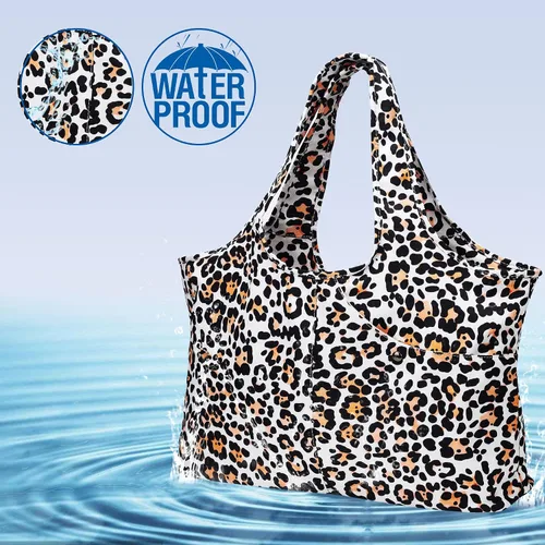 Vista 6 de ZOOEASS - Bolso grande de hombro para mujer, impermeable, multifunción, de nailon, para viaje