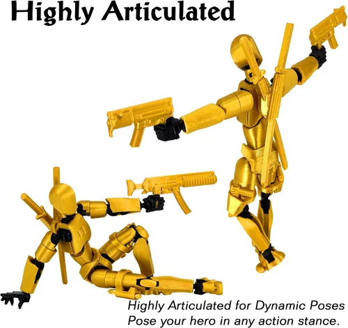 Vista 7 de Gatling Gun T13 Titan 13 Juego de Figuras de Acción【Ensamblado】, Figura de Acción de Robot Impresa en 3D robo 13 Juguetes Fidget de Acción Figura