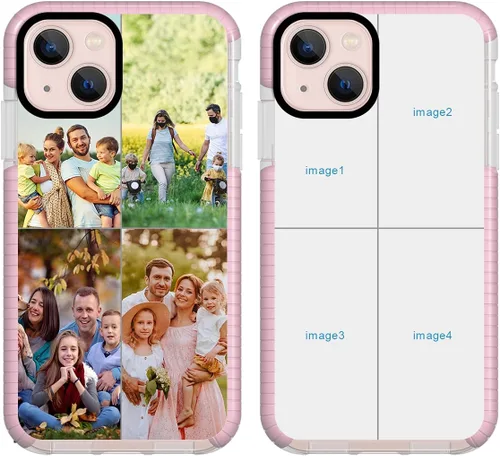 Vista 11 de Funda de teléfono personalizada para iPhone 13 personalizada con collage de múltiples imágenes, funda resistente a los arañazos, a los golpes, funda
