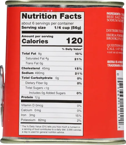 Vista 4 de Iberia Carne de res en conserva, 12 oz, carne en conserva de calidad premium con jugos naturales, Halal