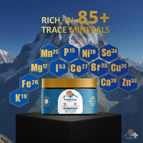 Vista 3 de Resina Shilajit pura del Himalaya Alta potencia para hombres y mujeres Potenciador de energía y apoyo inmunológico Más de 85 oligominerales