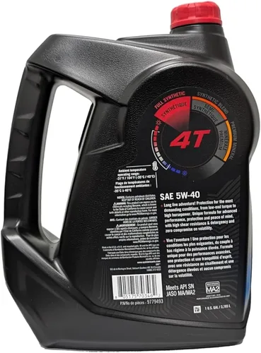 Vista 4 de BRP - Aceite sintético OEM 4T 5W-40, 1 galón, 9779493