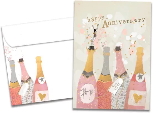 Vista 8 de Tree-Free Greetings - Tarjeta de felicitación de aniversario - Diseños artísticos - 1 tarjeta + sobre a juego - Fabricada en Estados Unidos - 100%
