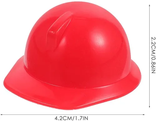 Vista 6 de Cabilock Mini casco decorativo en verde azul para niños y niñas muñecas y decoración de pastel