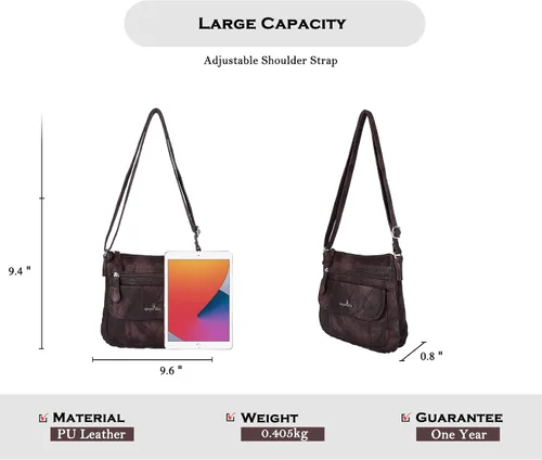 Vista 2 de Bolsos bandolera Angel Kiss para mujer de piel sintética con correa ajustable