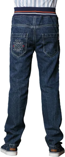 Vista 2 de Leo&Lily LLB627 - Pantalones vaqueros de mezclilla para niños grandes