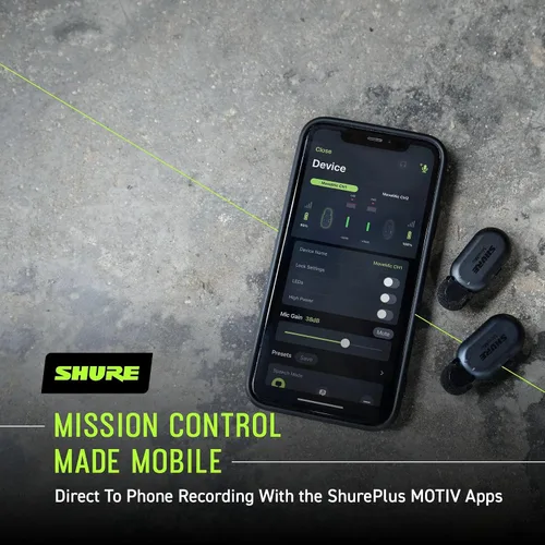 Vista 7 de Shure Receptor MoveMic - Receptor de cámara montable en zapata fría para micrófonos Lavalier MoveMic, compatible con la mayoría de cámaras DSLR