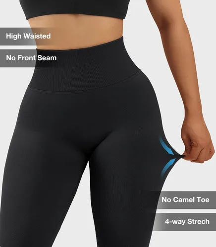 Vista 3 de JGS1996 Leggings con levantamiento de glúteos ocultos para mujer, control de abdomen, cintura alta, entrenamiento, gimnasio, pantalones de yoga