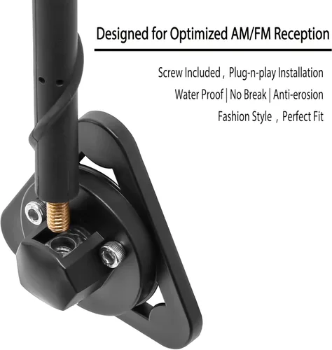 Vista 5 de BASIKER Antena para Jeep Gladiator Willys Mojave 2007-2024 2025 2026, accesorios para Jeep Gladiator, 13 pulgadas en espiral Jeep Gladiator Willys