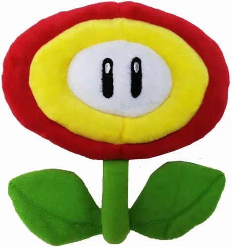 Vista 4 de Muñeco de peluche de flor de fuego y flor de hielo de 7 pulgadas, animal de peluche de flor de fuego, juguete de peluche para niños, regalo