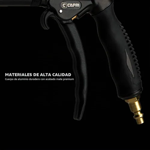 Vista 6 de Capri Tools - CP21350 Windstorm EX pistola de aire de alto rendimiento con flujo de aire ajustable y boquilla extensible