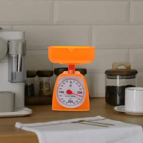Vista 2 de Baluue Báscula de cocina analógica con pantalla de dial, báscula de cocina mecánica para pesaje de alimentos, parte de pesaje para hornear