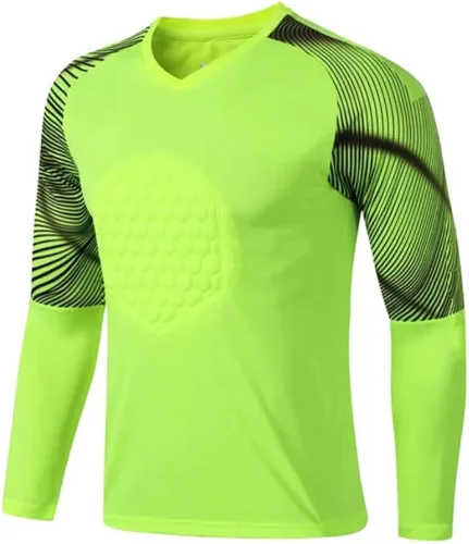 Vista 2 de Jared's Athletic Wear Camiseta acolchada para portero Fútbol, Fútbol, Fútbol Hombres, Niños, Unisex (4XL)