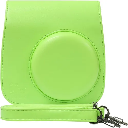 Vista 2 de Fuji Instax Mini 9 Cámara Instantánea Verde Lima con Estuche Personalizado + Paquete de Valor de Película (50 Hojas) Álbum de Fotos con Diseño