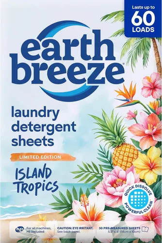 Vista 15 de Earth Breeze Hojas de detergente para ropa calmante lavanda 60 cargas