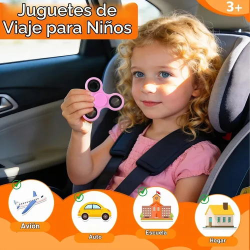 Vista 3 de SCIONE Paquete de 25 Fidget Spinners a granel, juguetes Fidget para niños