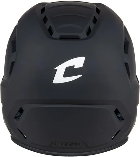 Vista 3 de Champro HXE - Casco de bateo de béisbol mate con protector de mandíbula