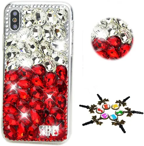 Vista 10 de Sparkle Case compatible con Samsung Galaxy Z Flip 2 5G - Elegante - Funda 3D hecha a mano con diamantes de imitación de diamantes de imitación
