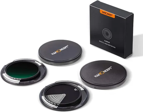 Vista 7 de K&F Concept Kit de filtro de lente CPL ND1000 de 1.457 in (2 piezas) de densidad neutra ND1000 + filtro polarizador circular con 24 recubrimientos