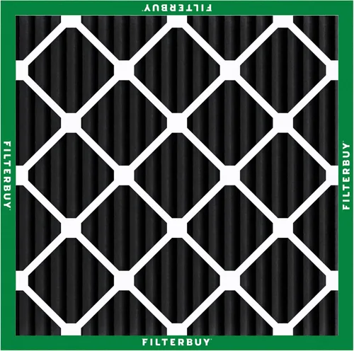 Vista 8 de Filterbuy Filtro de aire MERV 8 de 10 x 10 x 1 pulgadas, defensa de olores y alergias con carbón activado (paquete de 2), filtros electrostáticos