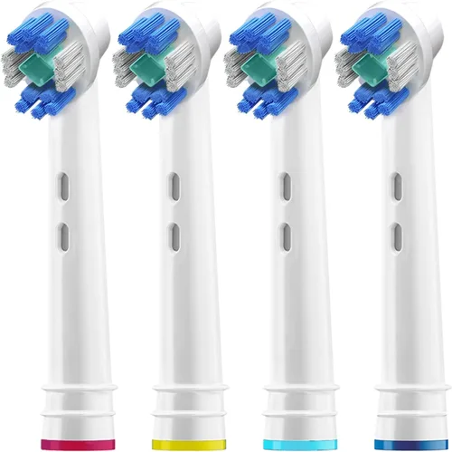 Vista 3 de Cabezales de repuesto profesionales para cepillos de dientes blancos con blanqueamiento 3D, compatible con cepillo de dientes eléctrico Oral-B